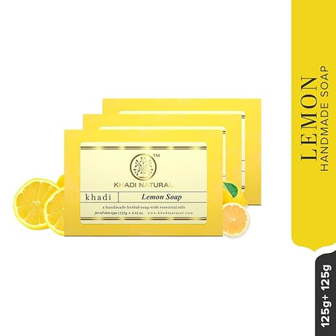 Khadi Natural Ayurvedic Herbal Handmade Lemon Soap