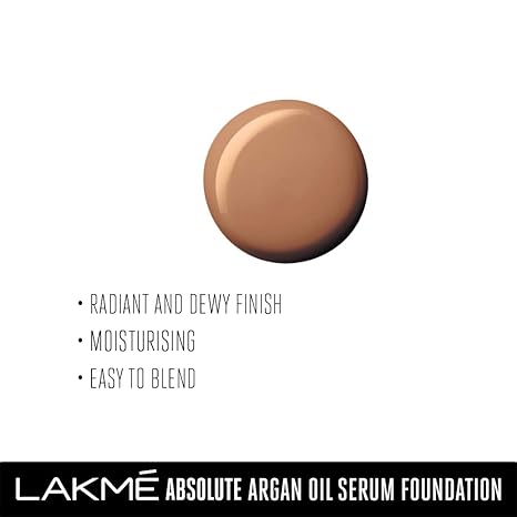 Lakme Absolute Argan Oil Serum Foundation with SPF 45 | Natural Light