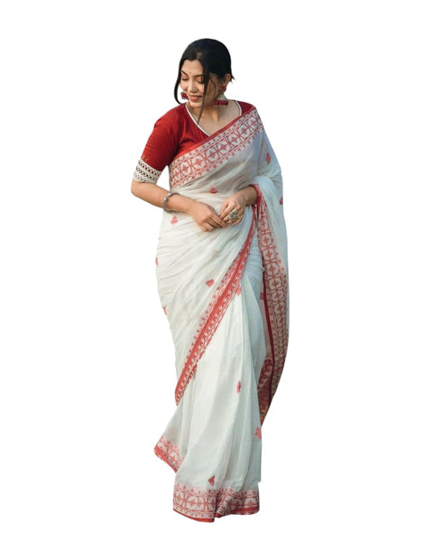 Vasthrlay Kanjivaram Unstitched Saree