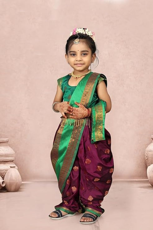 Vasthrlay Paithani Maharashtrian Contrast Traditional