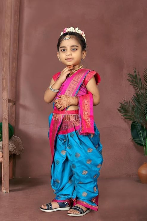 Vasthrlay Paithani Maharashtrian Contrast Traditional