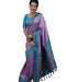 Vasthrlay Kanjivaram Jamun Red Contrast Traditional