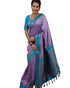 Vasthrlay Kanjivaram Jamun Red Contrast Traditional