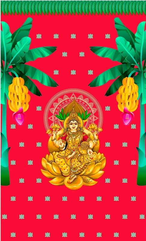 Backdrop Cloth Pooja Decoration Traditional