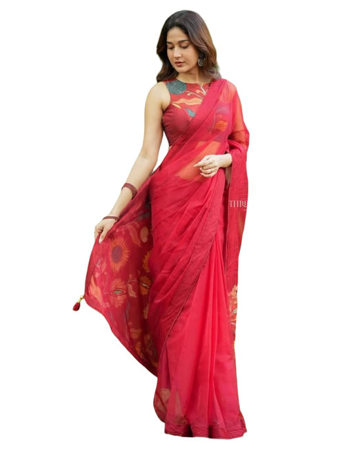 Vasthrlay Printed Sunflower Lightweight Breathable