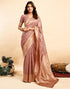 Vasthrlay Jacquard Kanjivaram Unstitched Light Green Saree