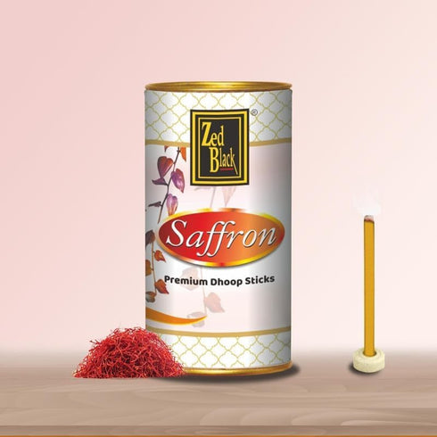 Zed Black Aroma Chandan| Gulab| Arij| Attar Phool And Saffron Incense Dhoop Sticks Tin