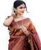 Vasthrlay Maroon Kanjivaram Saree