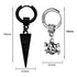 M Men Style Hollow-Out Triangle Rock Huggie Studs