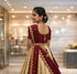 Vasthrlay White Button Half Saree South Indian Langa Voni Pattu Pavadai Lehenga Choli For Girls