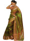 Vasthrlay Organza Kanjivaram Golden Ethnic Wear