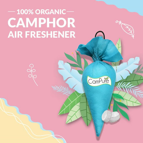 Campure Camphor Cone Pack Of 2-100% Organic