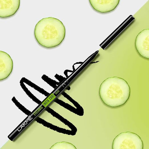 LAKMÉ Eyeconic Insta Cool Pencil, Glossy Kajal | Black