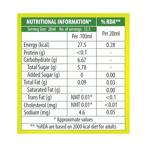 Keya Fresh Lemon Juice| Contains Natural Lemon Juice