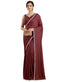 Vasthrlay Pink Border Unstitched Saree