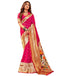 Vasthrlay Paithani Jacquard Unstitched Red Saree