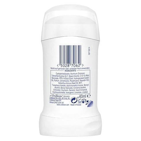 Dove Unisex Invisible Dry Stick Anti-Perspirant Deodorant Roll On black