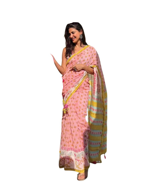 Vasthrlay Matching Unstitched Blouse Traditional