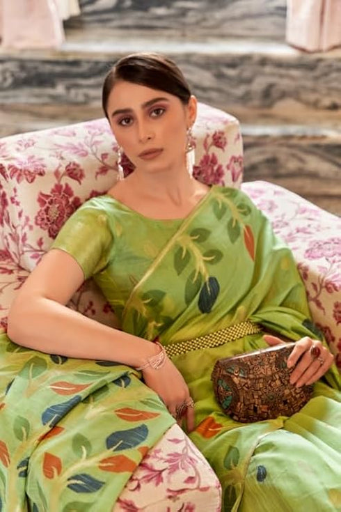 Vasthrlay Elegant Floral Office Cotton Saree