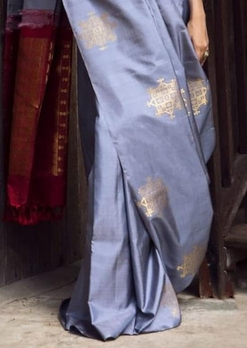 Vasthrlay Kanjivaram Unstitched Saree