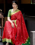 Vasthrlay Womens Kanjivaram Unstitched Yellow Saree