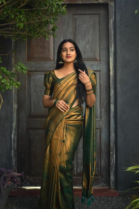 Vasthrlay Banarasi Unstitched Saree