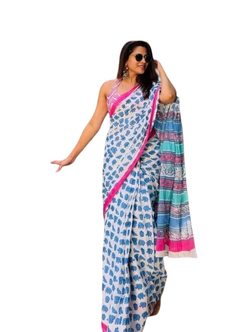 Vasthrlay Printed Lightweight Contrast