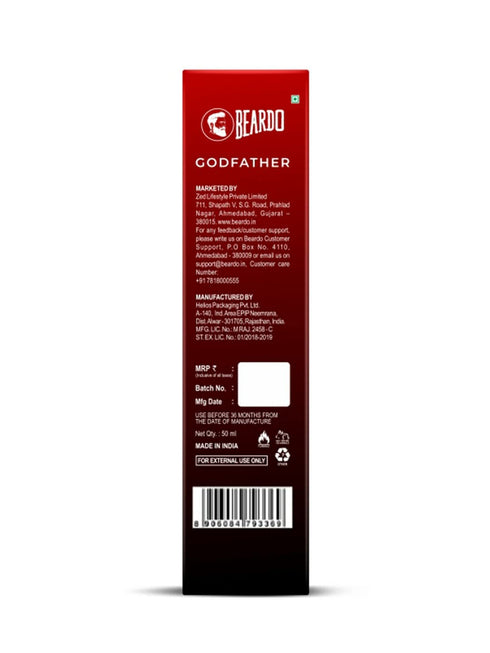 BEARDO Godfather Perfume Aromatic Spicy Perfume Long Lasting Perfume For Date Night Fragrance Body