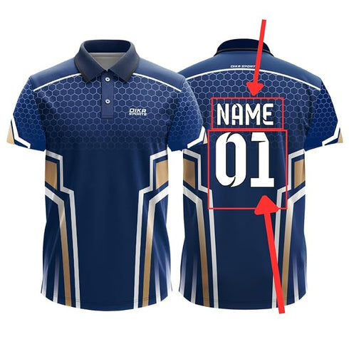 Dika Sports Custom Add Name And Number Jersey For Men Cricket T-Shirt |