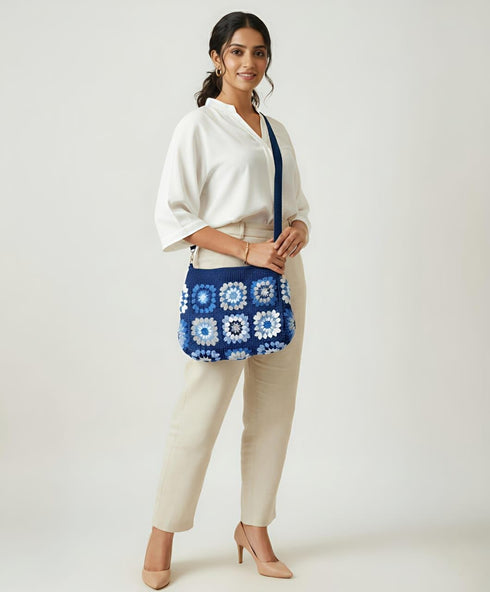 Handmade Crochet Sling Bag
