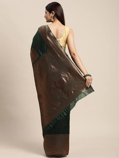 Vasthrlay Green Kanjivaram Saree