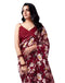 Vasthrlay Georgette Sequence Unstitched Black Saree