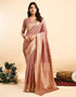 Vasthrlay Jacquard Kanjivaram Unstitched Light Green Saree