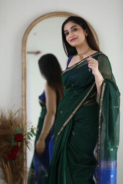 Vasthrlay Banarasi Unstitched Saree