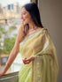 Vasthrlay Lavender Embroidery Unstitched Saree