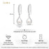 Clara 925 Sterling Silver Real Pearl Pendant Earrings