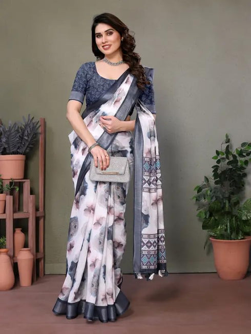 Vasthrlay Banarasi Traditional Unstitched Saree