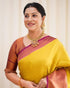 Vasthrlay Yellow Kanjivaram Saree