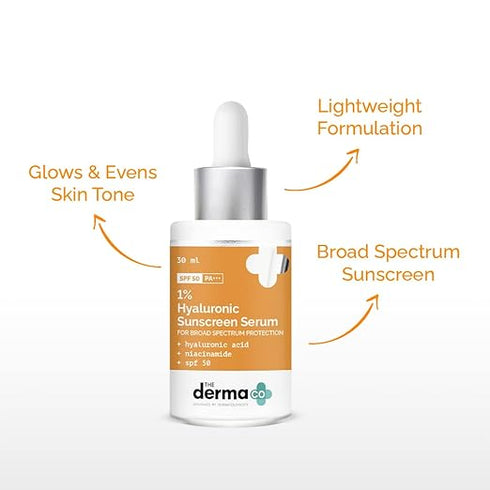 The Derma Co 1% Hyaluronic Acid Sunscreen Serum