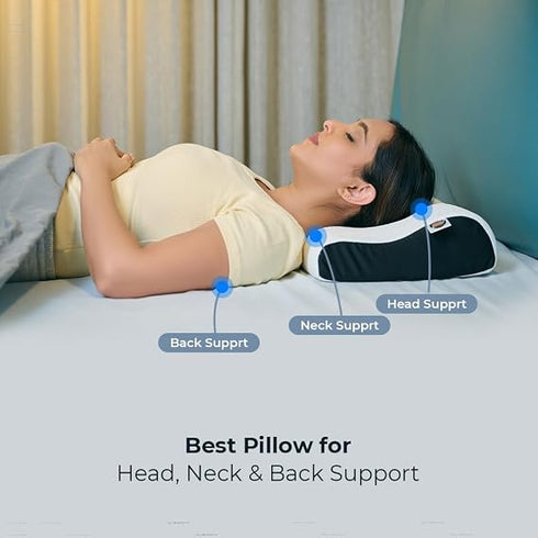 CareFoam Memory Foam Cervical Neck Pillow 2 Years Warranty
