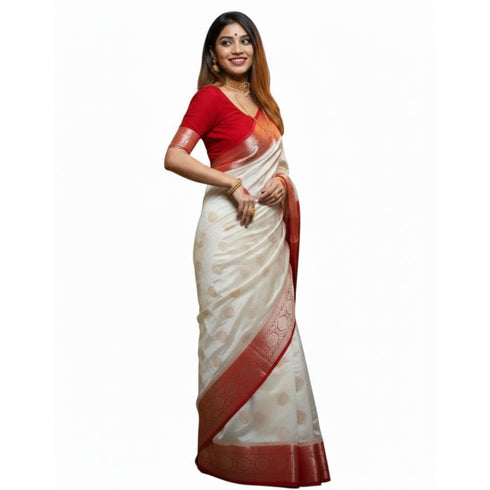 Vasthrlay Banarasi Unstitched Saree