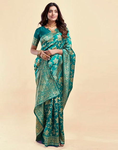 Vasthrlay Womens Jacquard Unstitched Wine Saree