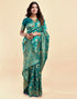 Vasthrlay Womens Jacquard Unstitched Wine Saree