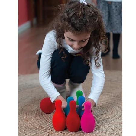 Rubbabu Bowling Set |Six pins with one ball 5.5