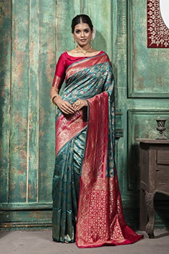Vasthrlay Banarasi Unstitched Saree