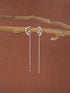 CLARA 925 Sterling Silver Sui Dhaga Threader Earrings Curly