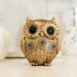Decorative Owl Figurine Modern Resin Art Showpiece with Dotted Pattern for Home