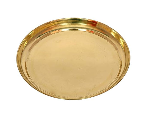 Brass Plain Puja Plate 0.28Kg