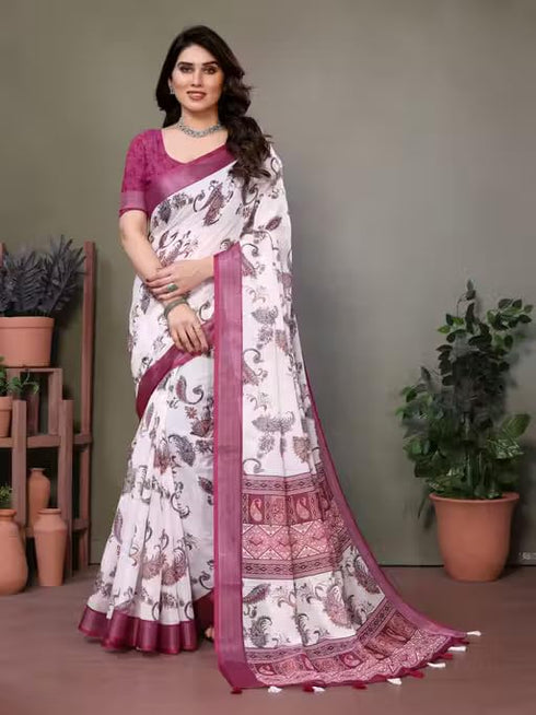 Vasthrlay Banarasi Traditional Unstitched Saree