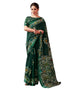 Vasthrlay Womens Printed Unstitched Green Saree